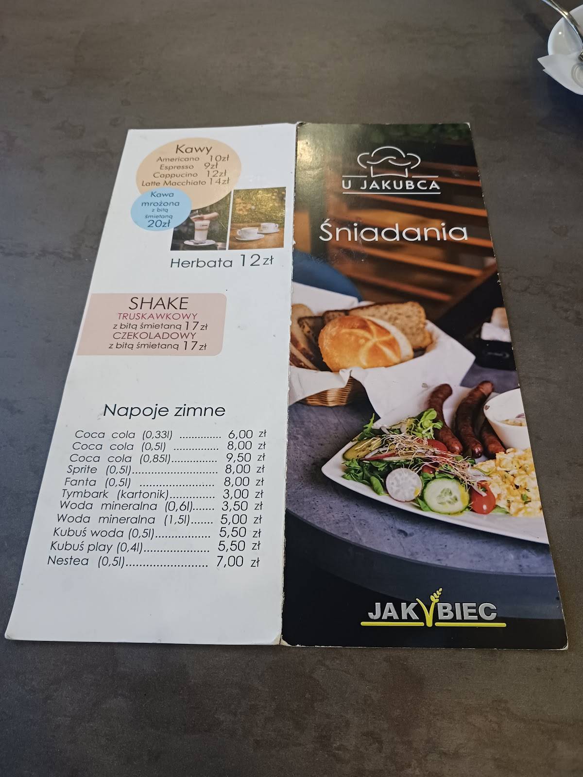Piekarnia-Cukiernia „u Jakubca” меню