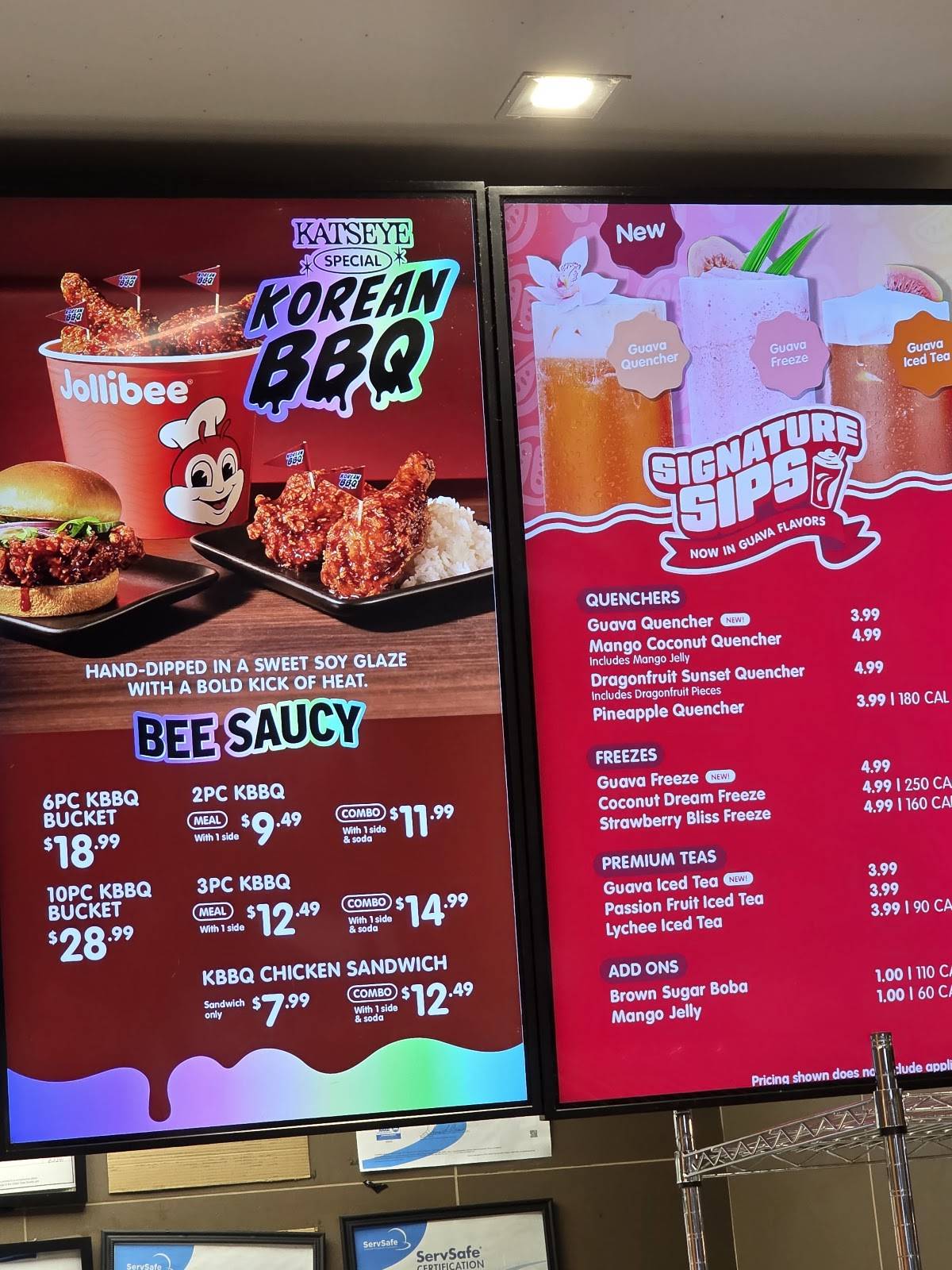 Jollibee меню