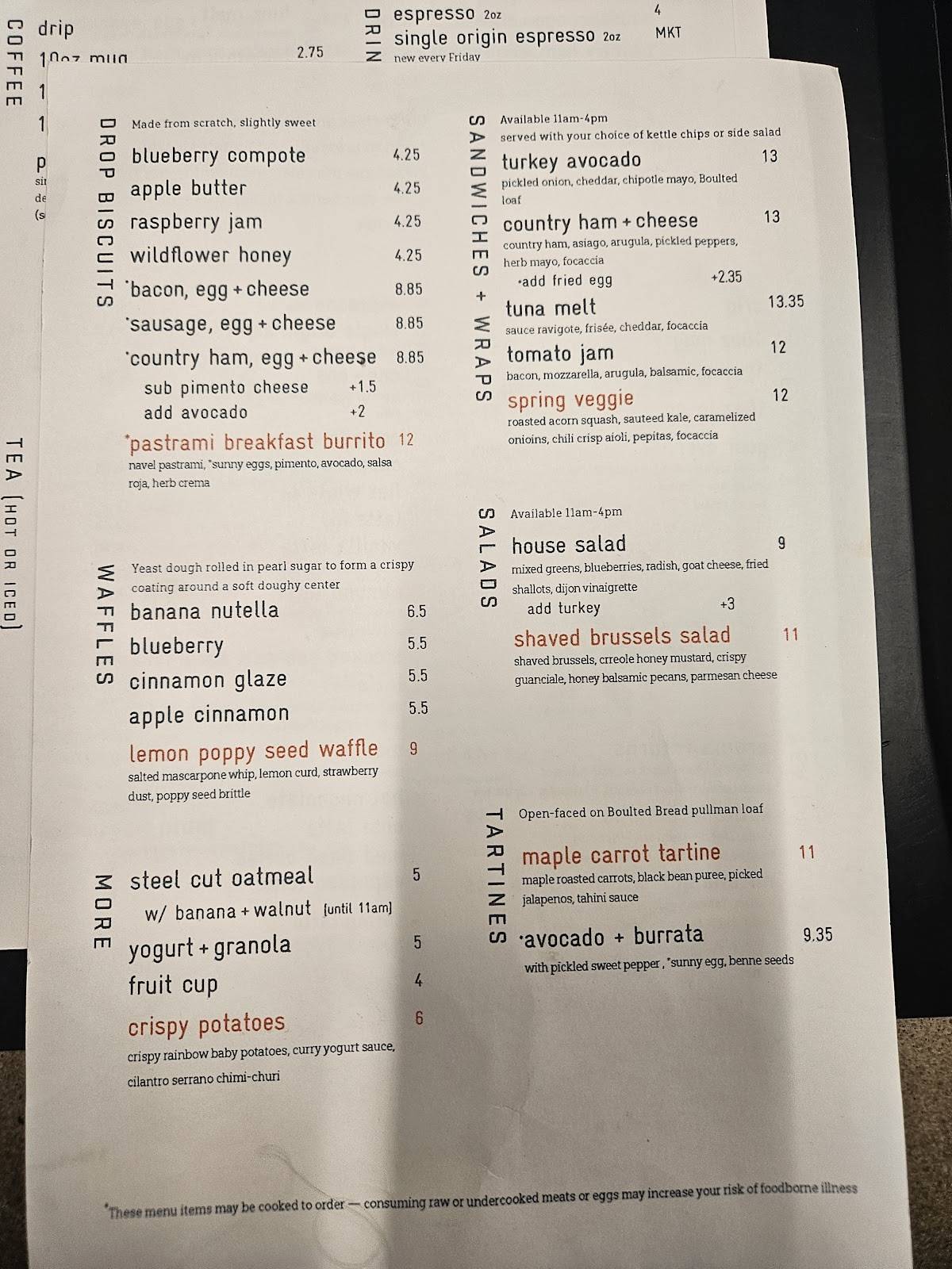 Jubala Coffee меню