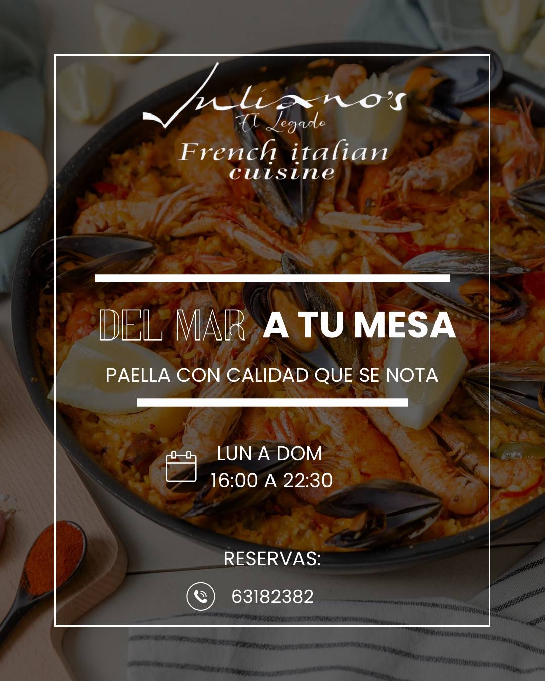Juliano's Restaurant меню
