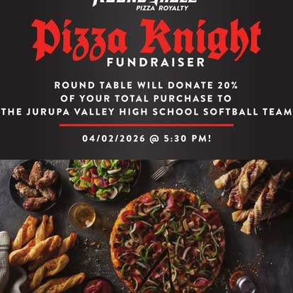 Round Table Pizza Jurupa Valley меню