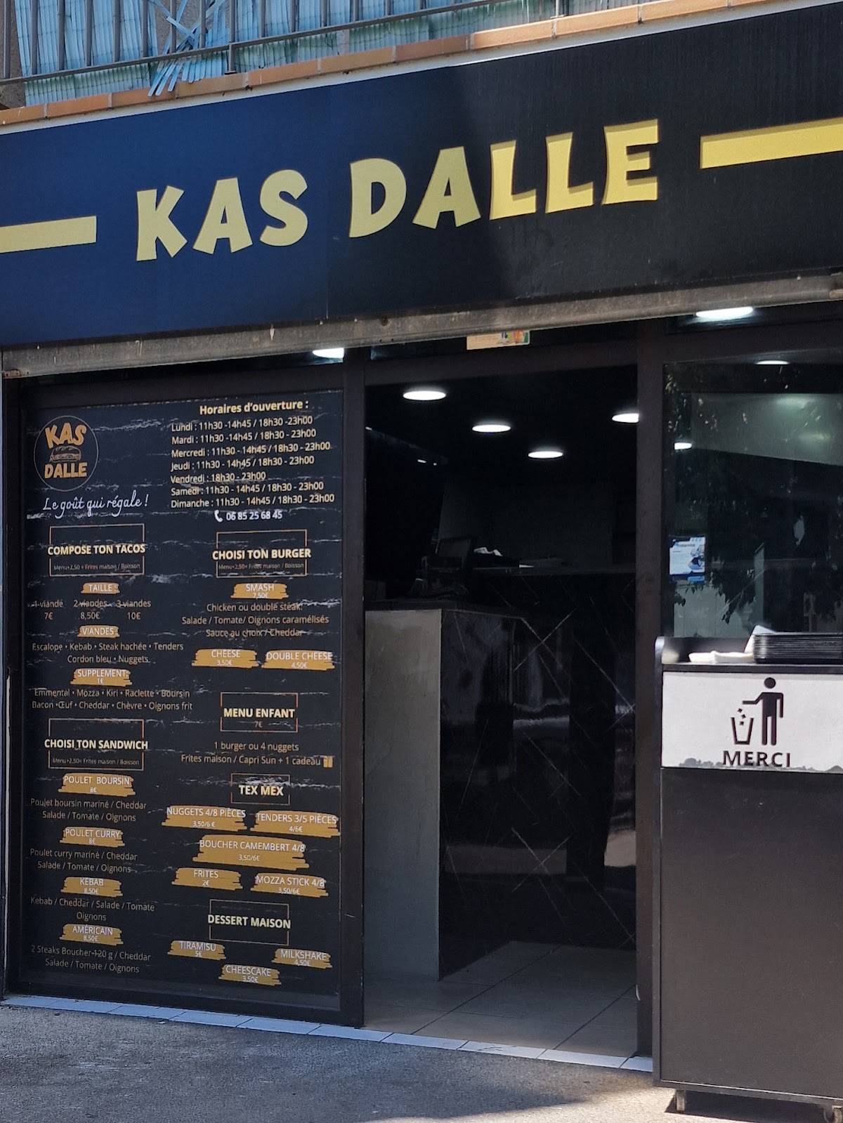 KASDALLE TOULOUGES меню