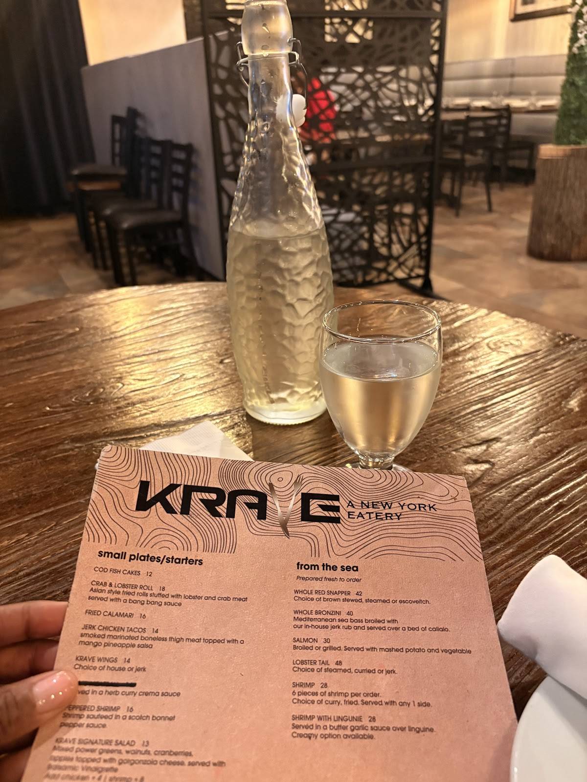 KRAVE A New York Eatery меню
