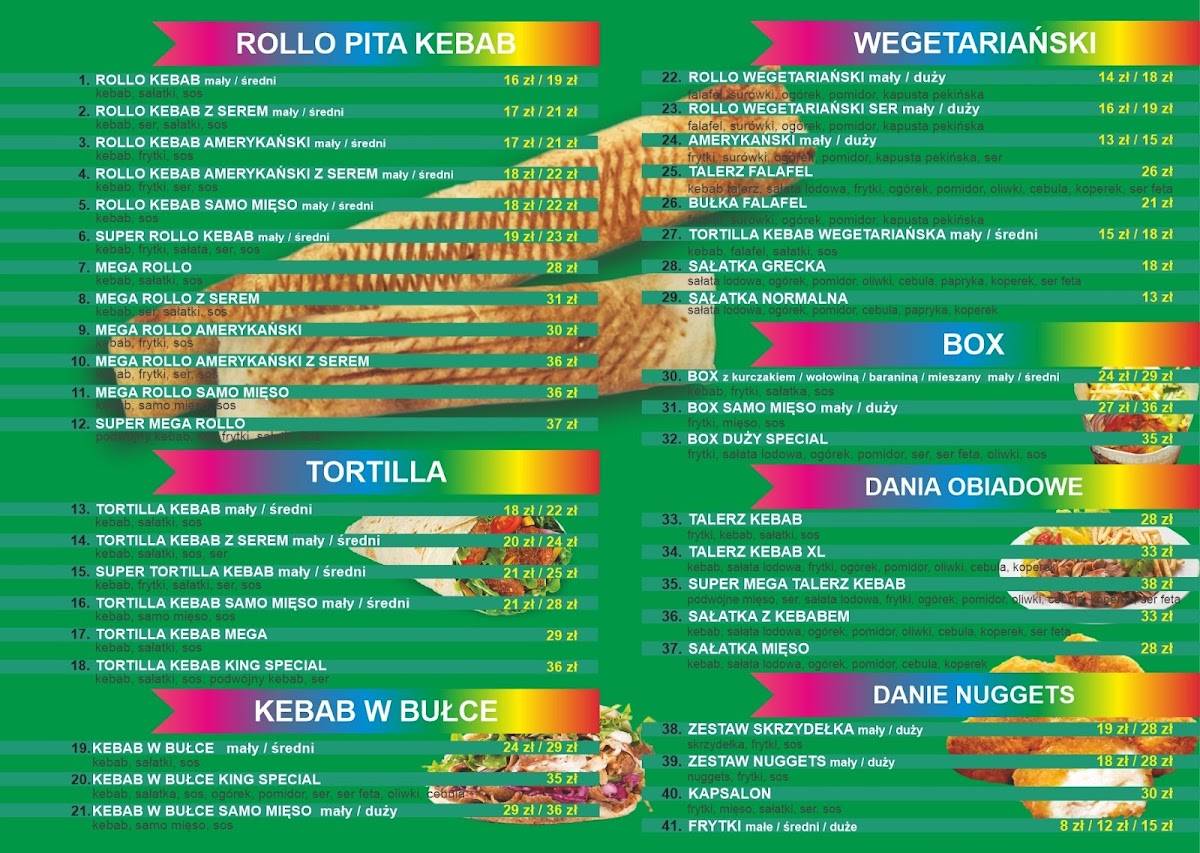 Kebab Safa меню