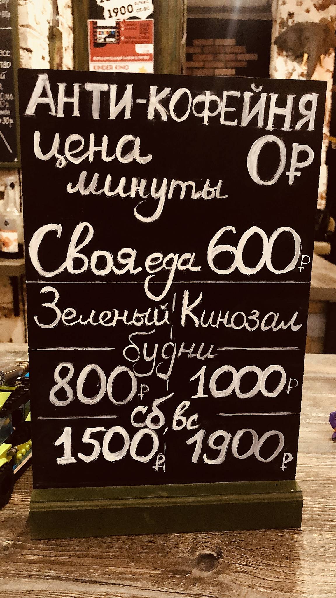 Кофейня Кофе вднх меню