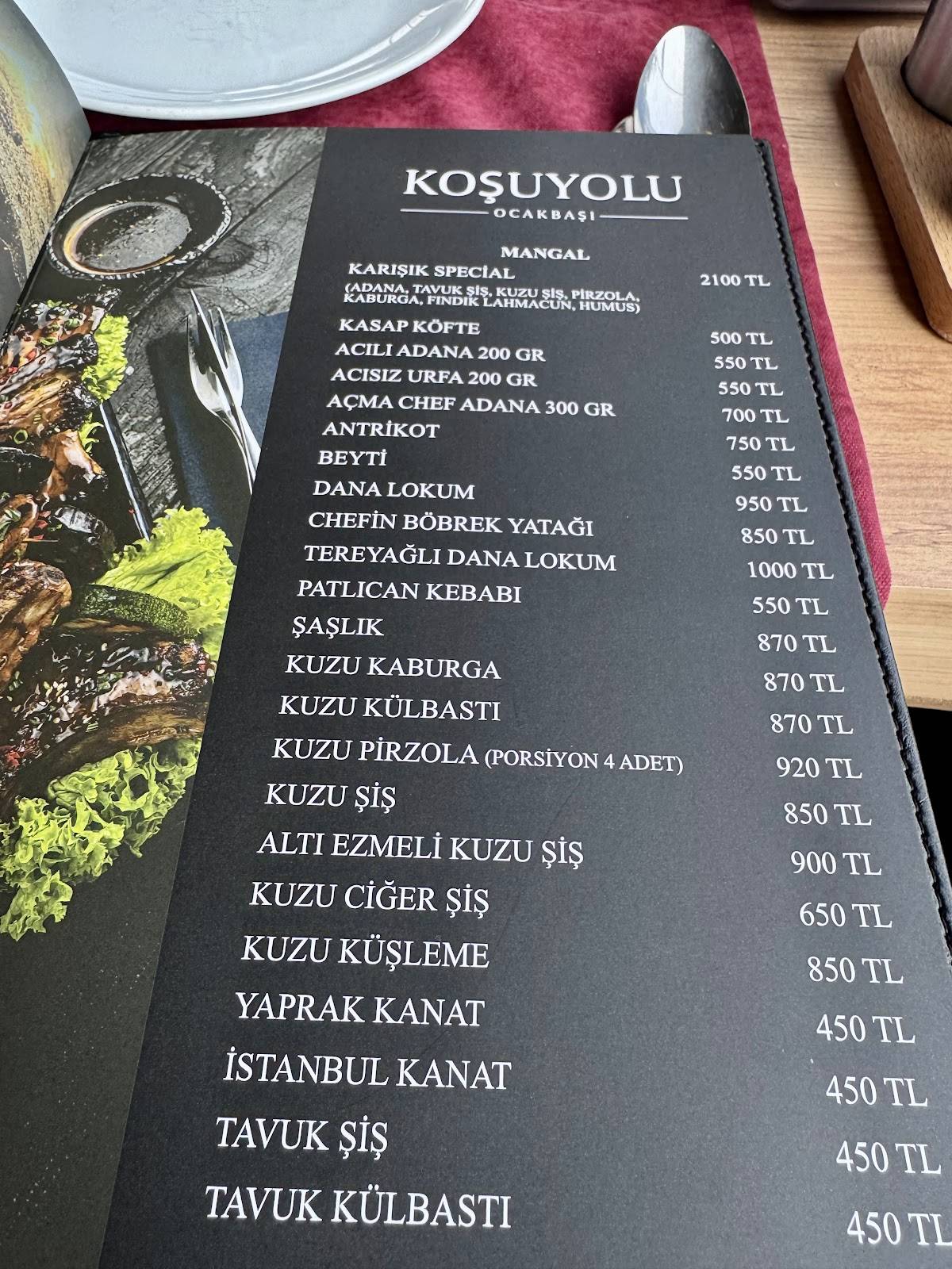 Koşuyolu Ocakbaşı меню