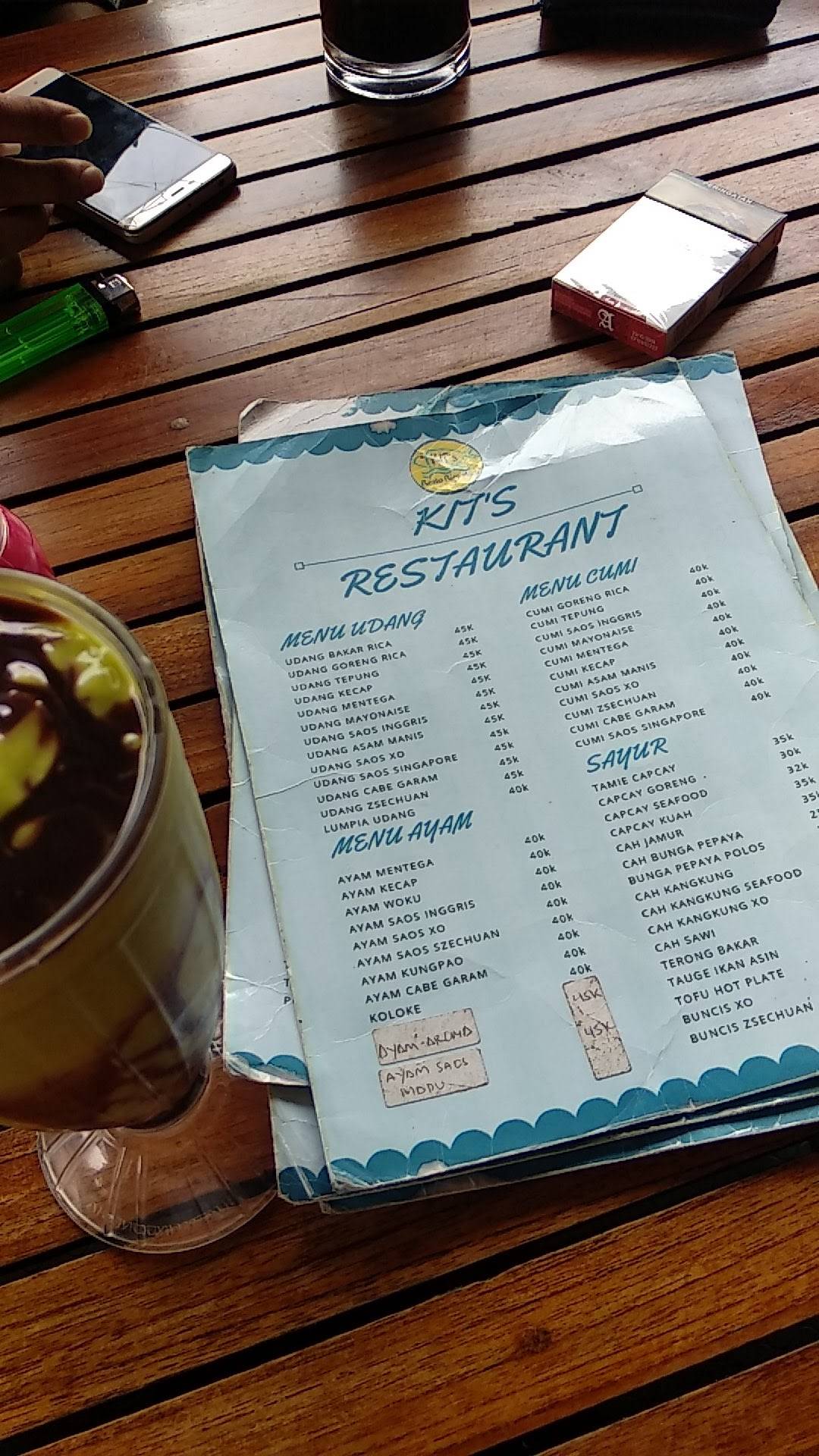 Kits Rica-Rica Restaurant меню