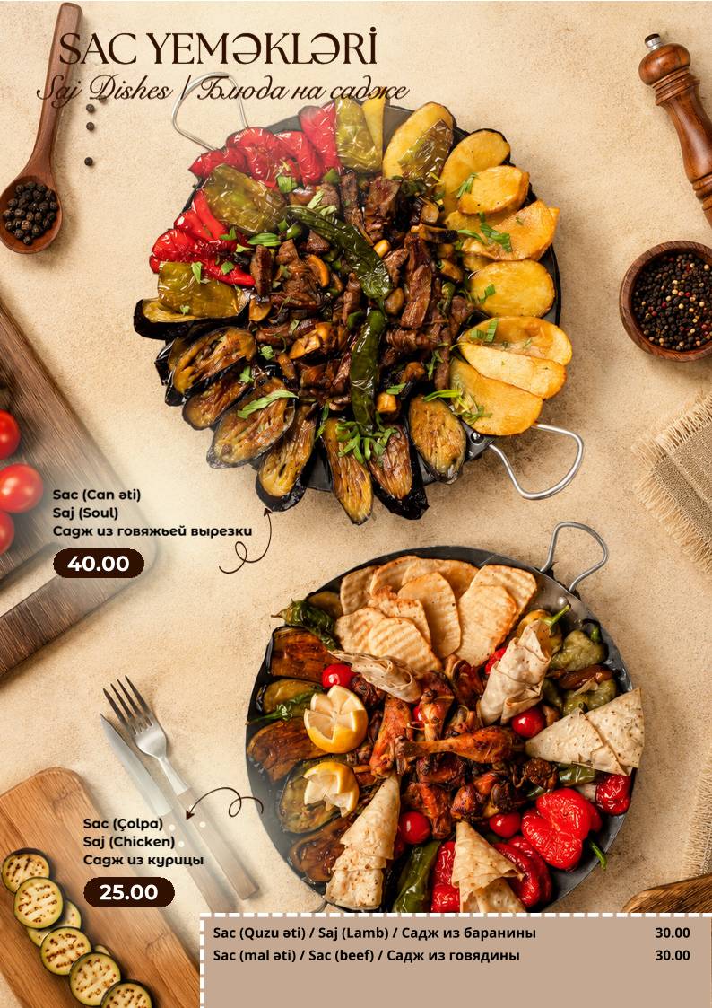 LAPAN Restaurant Gabala меню