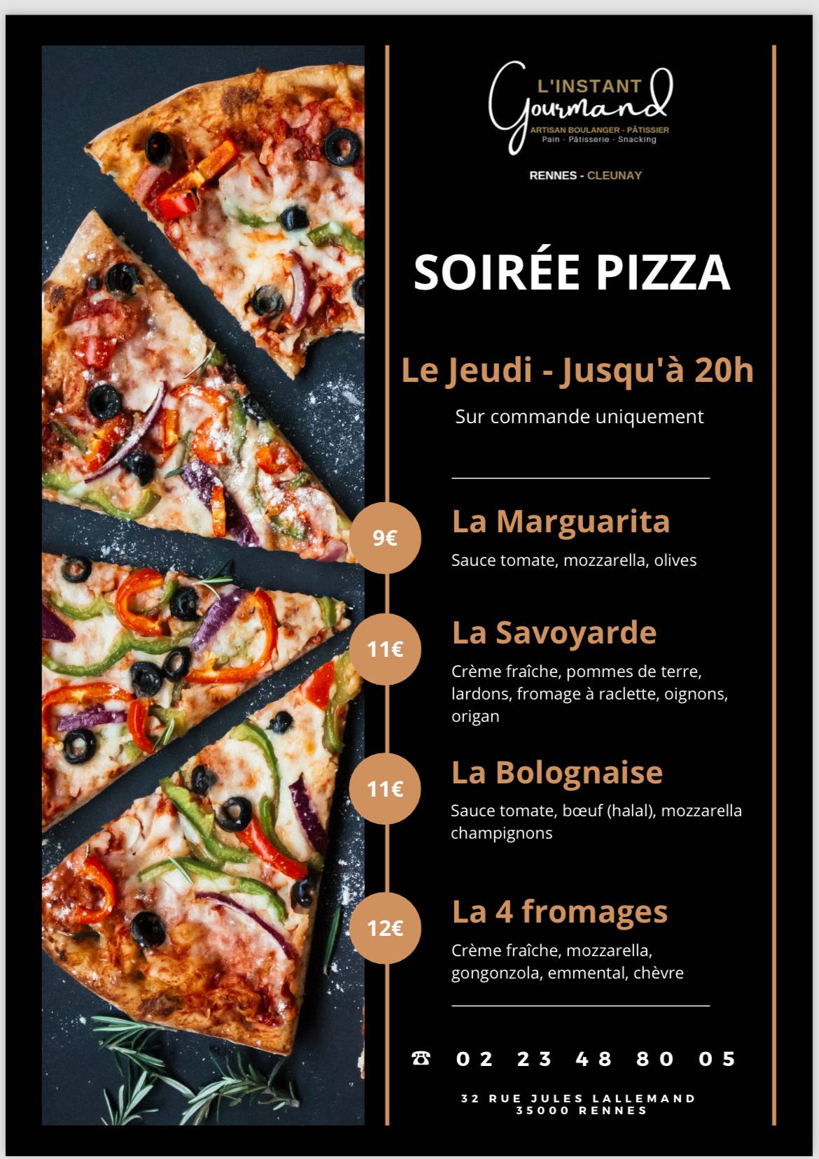 L'Instant Gourmand меню