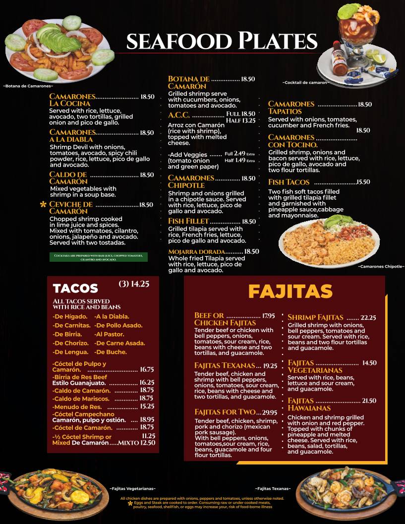 La Cocina Mexican Restaurant Roxboro #4 меню