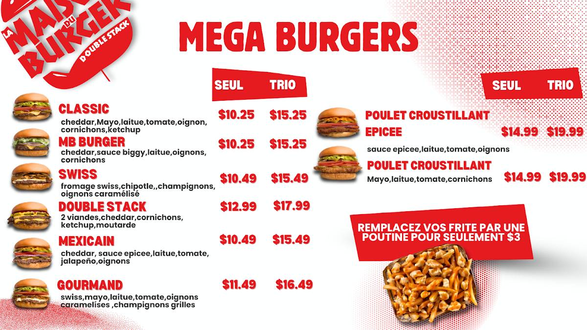 La Maison Du Burger Double stack меню