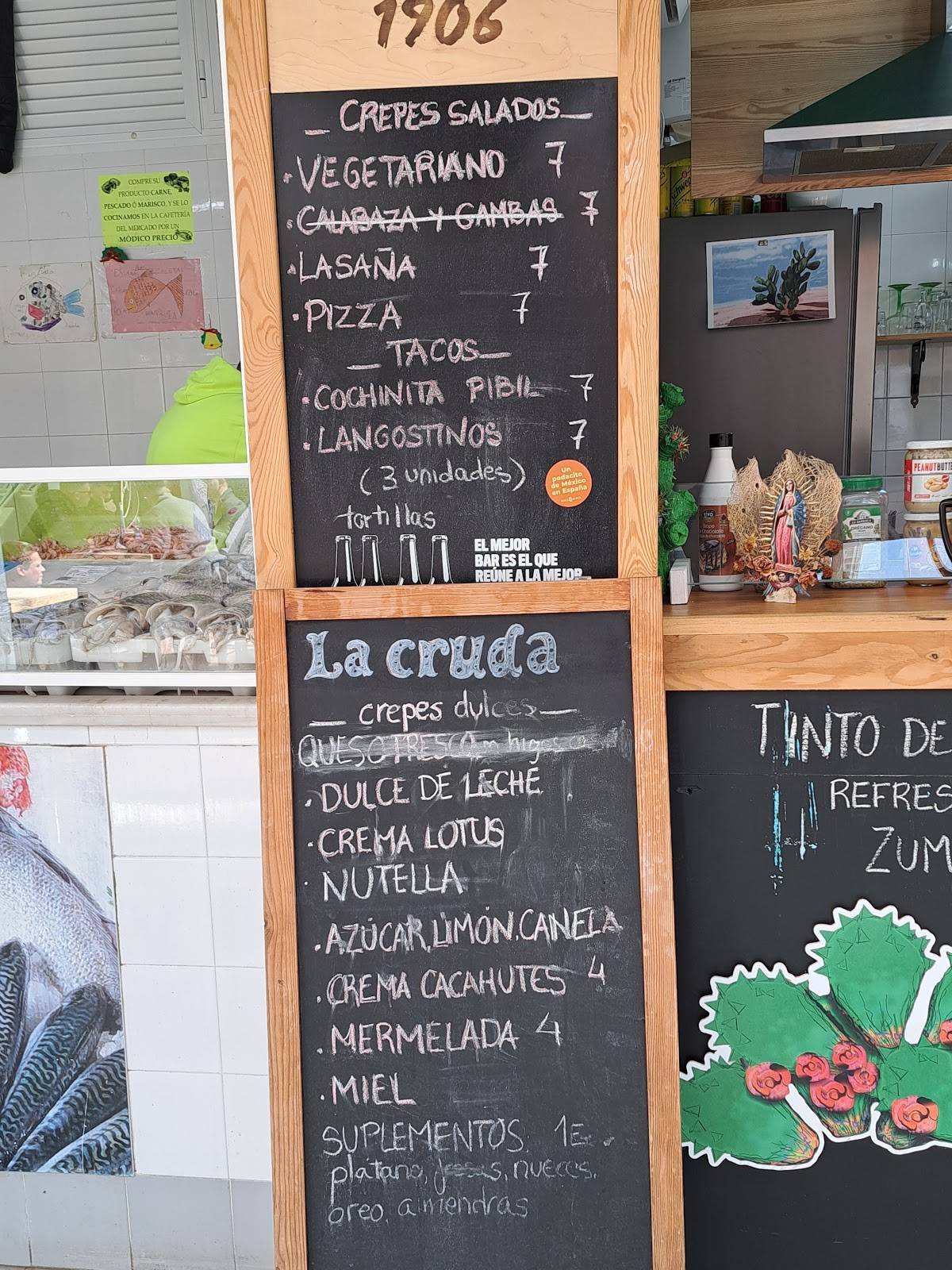 La cruda меню