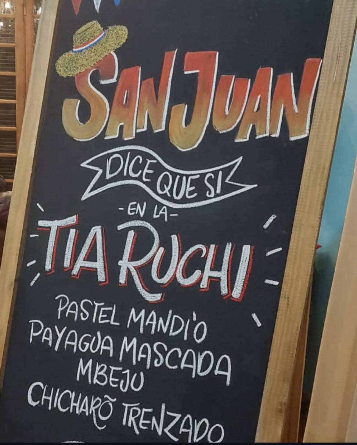 La tía Ruchí меню