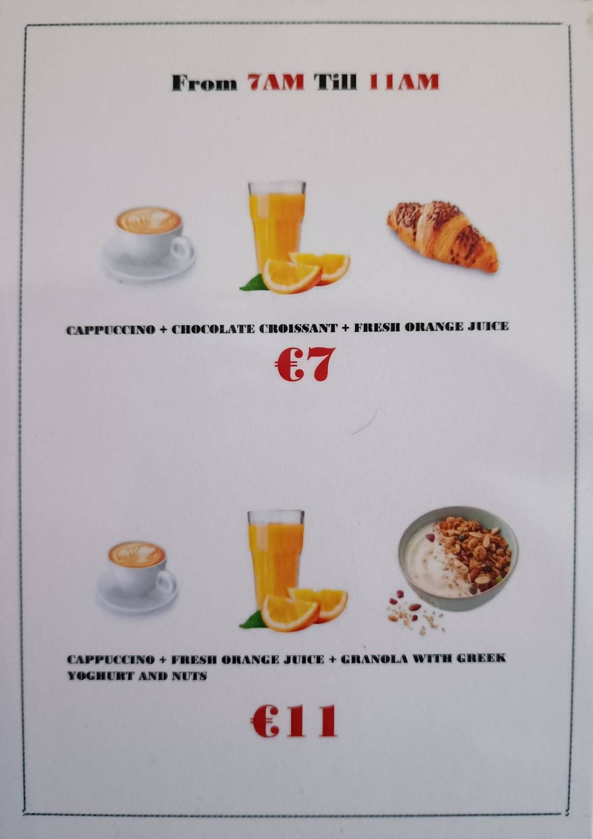 Ladybug café Msida меню