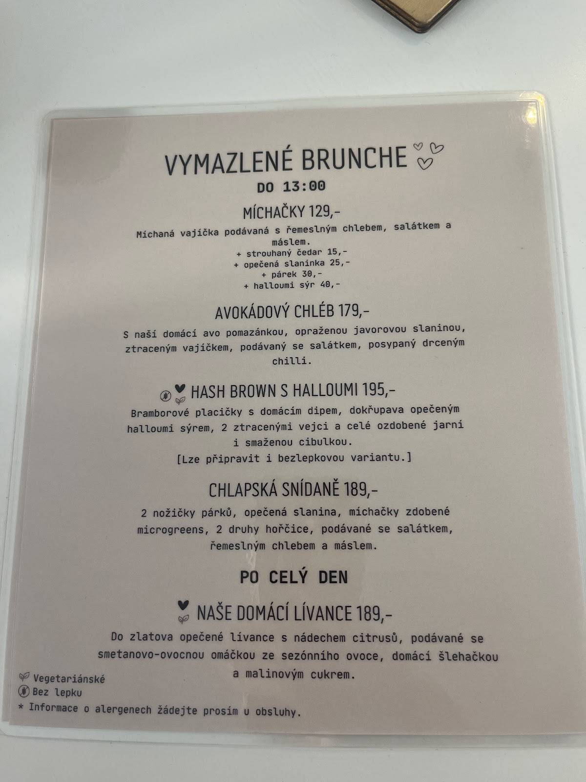 Láskafe меню