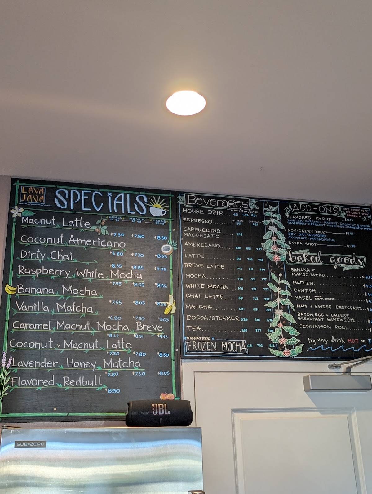 Lava Java Coffee Roasters of Maui меню