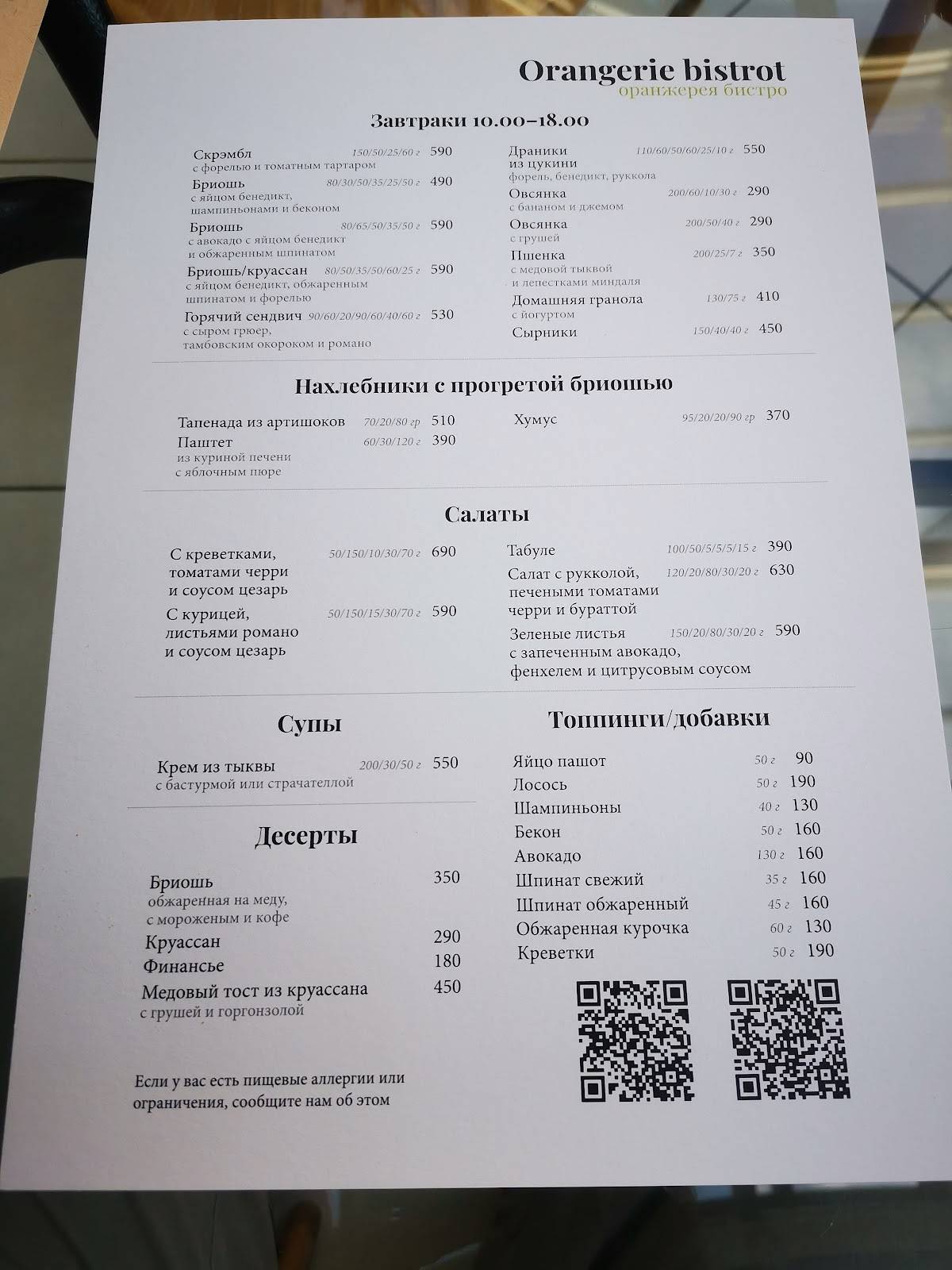 Литературное меню