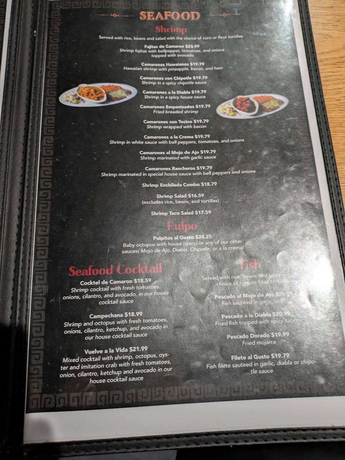 Los Panchos Mexican Seafood меню