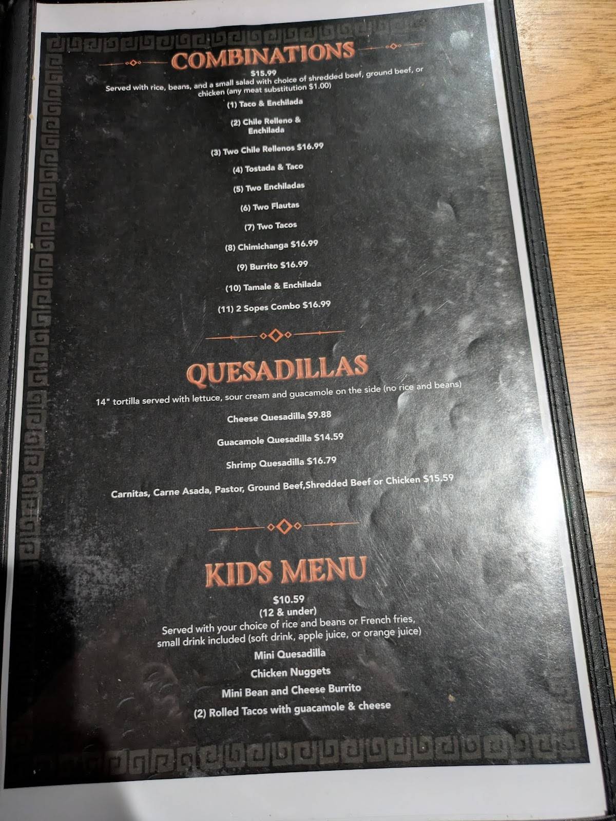 Los Panchos Mexican Seafood меню