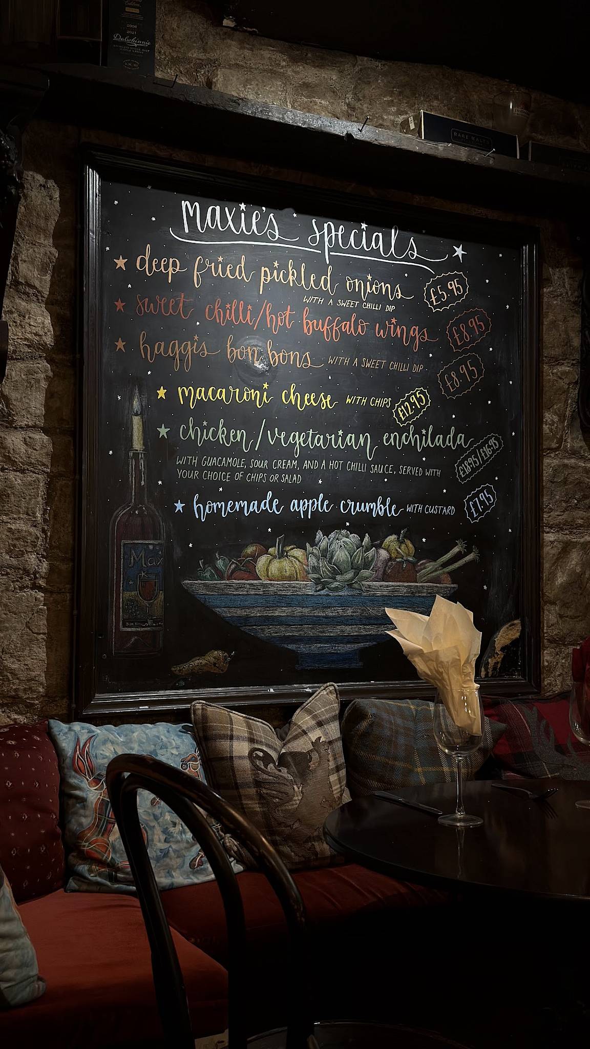 Maxies Bistro меню