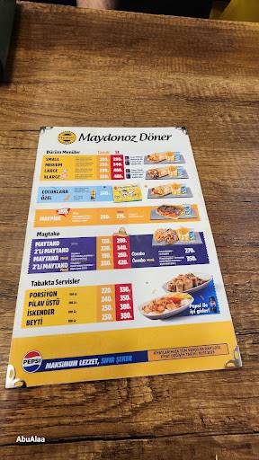 Maydonoz Döner Rize меню