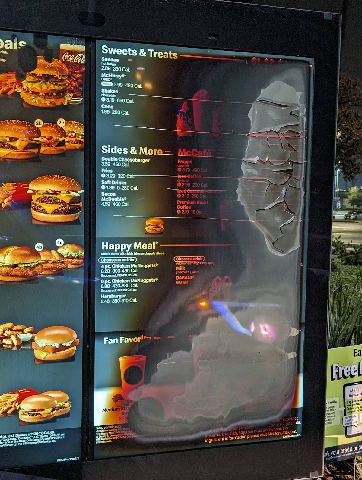 McDonald's меню