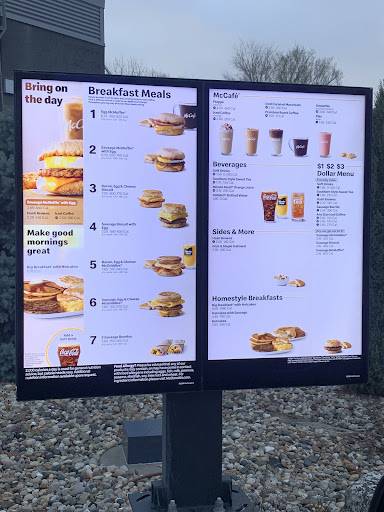 McDonald's меню