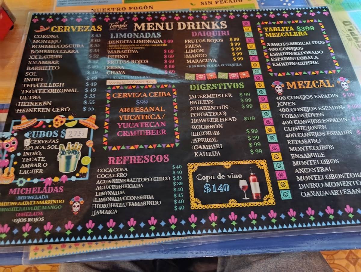 Bar Latino меню