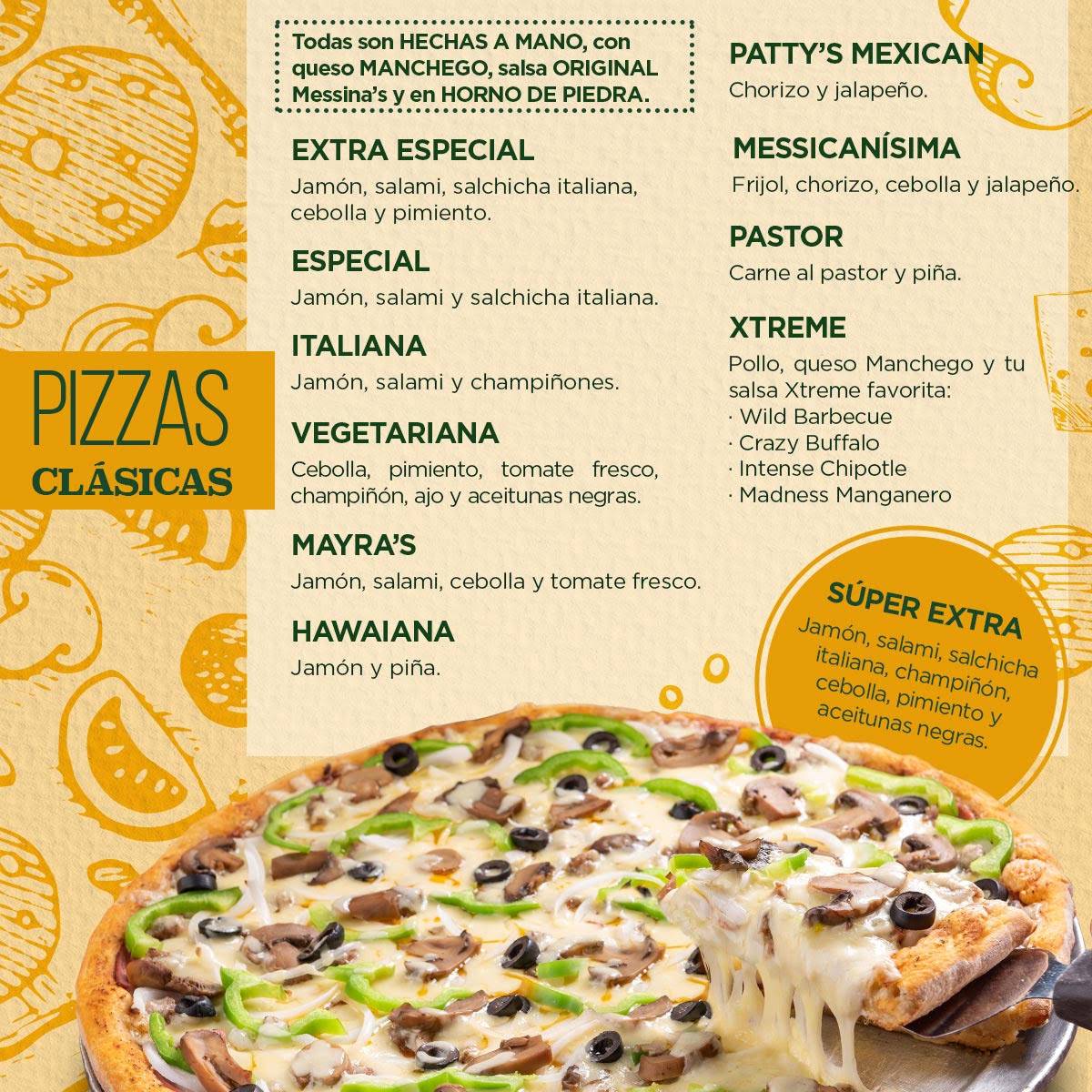 Pizza Messina's Las Américas меню