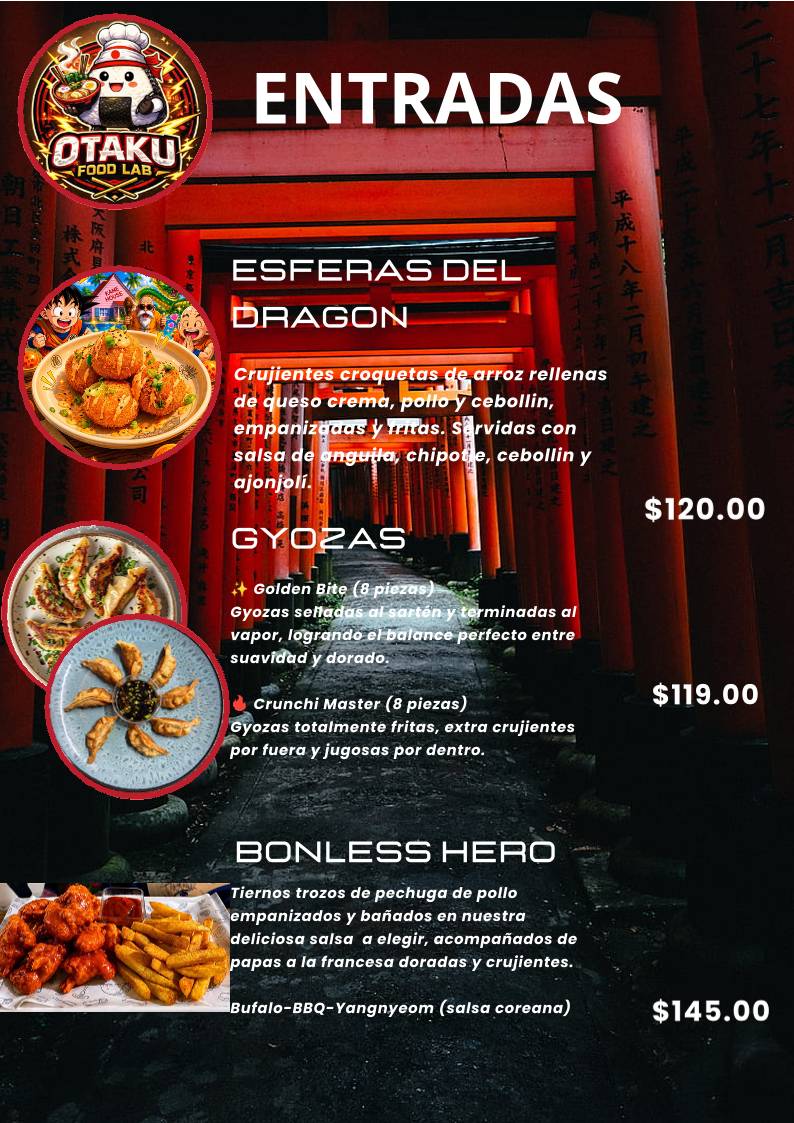 Otaku Food Lab меню