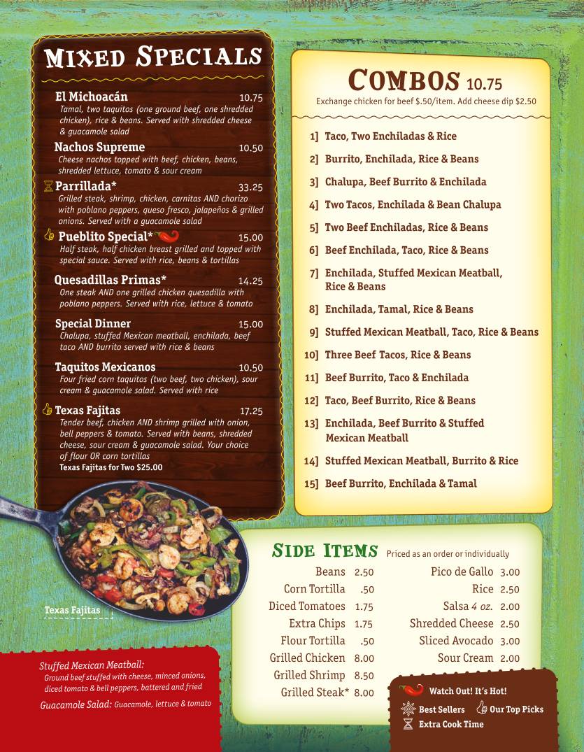 Mi Pueblito Mexican Restaurant Rutherfordton меню