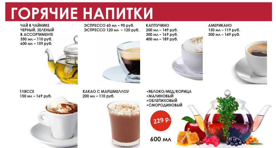 Семейное кафе Полёт меню