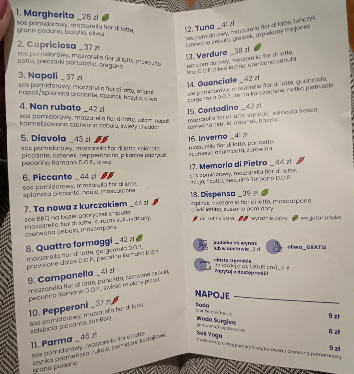 Missione Pizza Rzeszów Brydaka меню