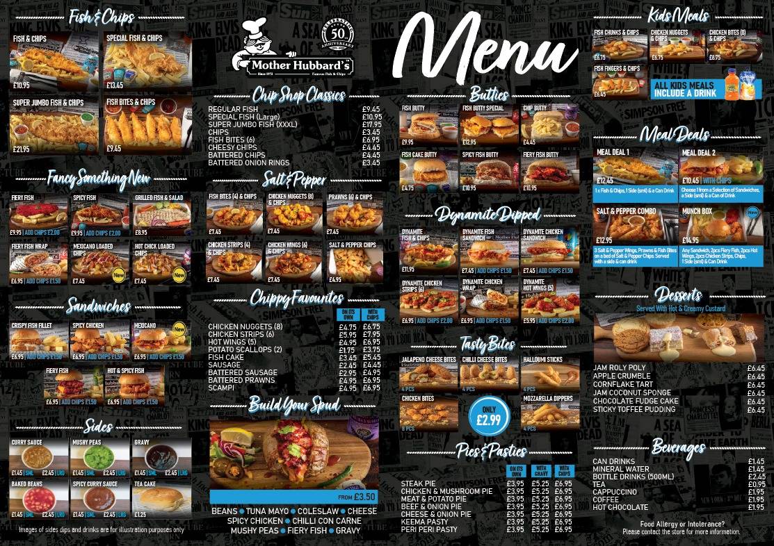 Mother Hubbard’s Rochdale меню