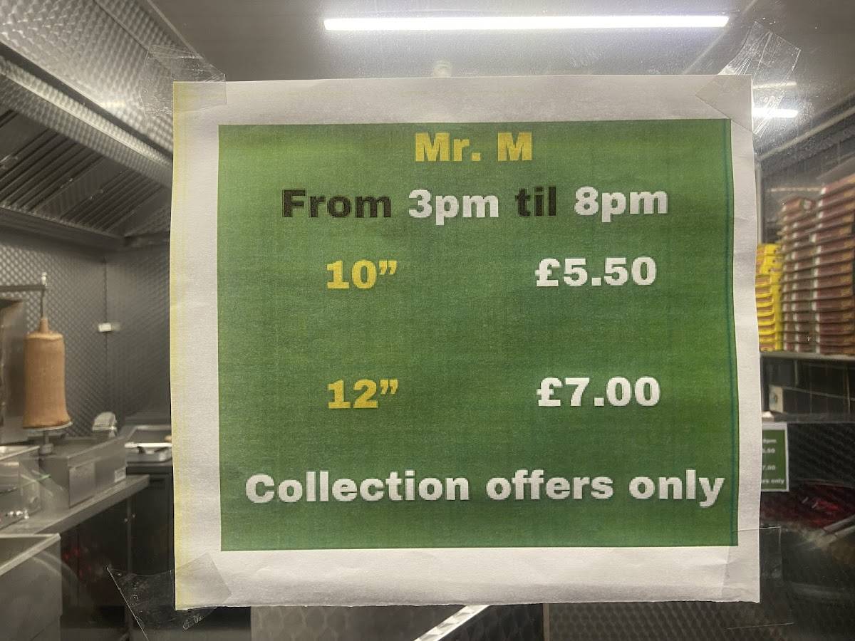 Mr M меню
