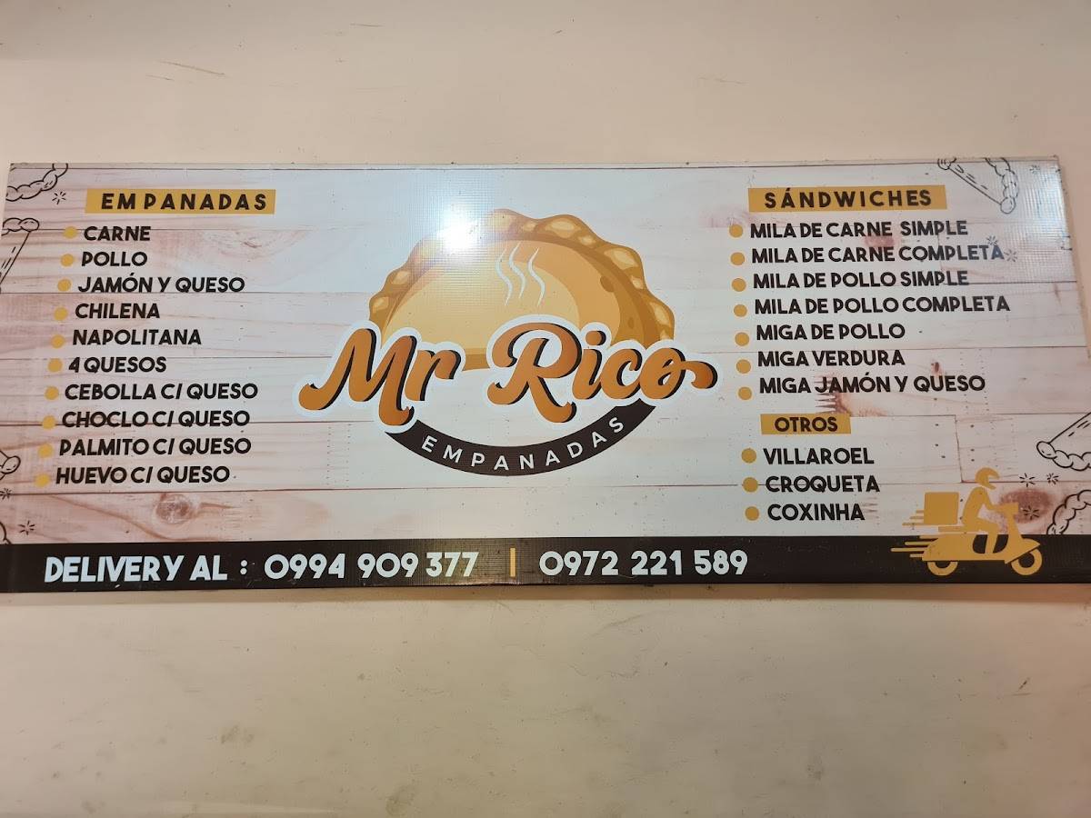 Mr Rico меню