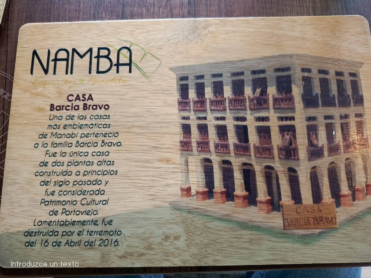 Namba меню
