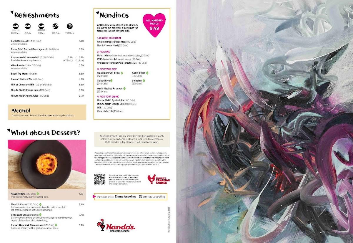 Nando's PERi-PERi меню