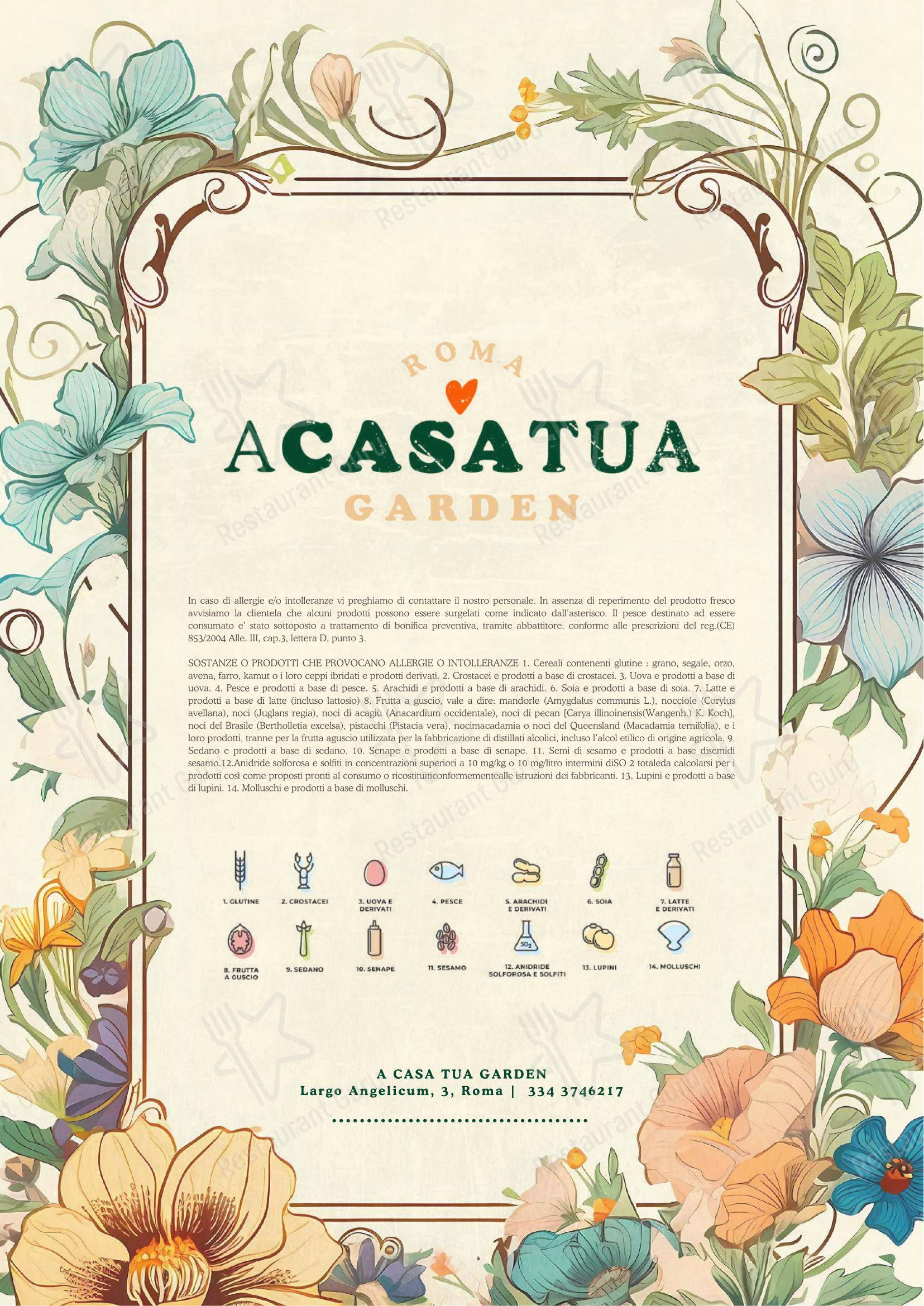 Меню напитков ресторана Nomina Cucina Ludica