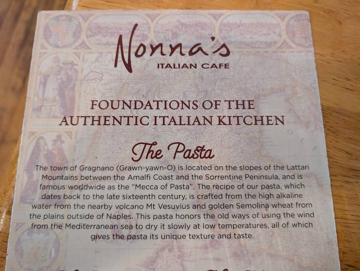 Nonna's меню