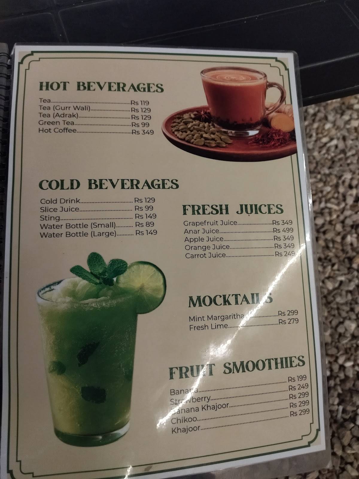 Noosh Restaurant меню