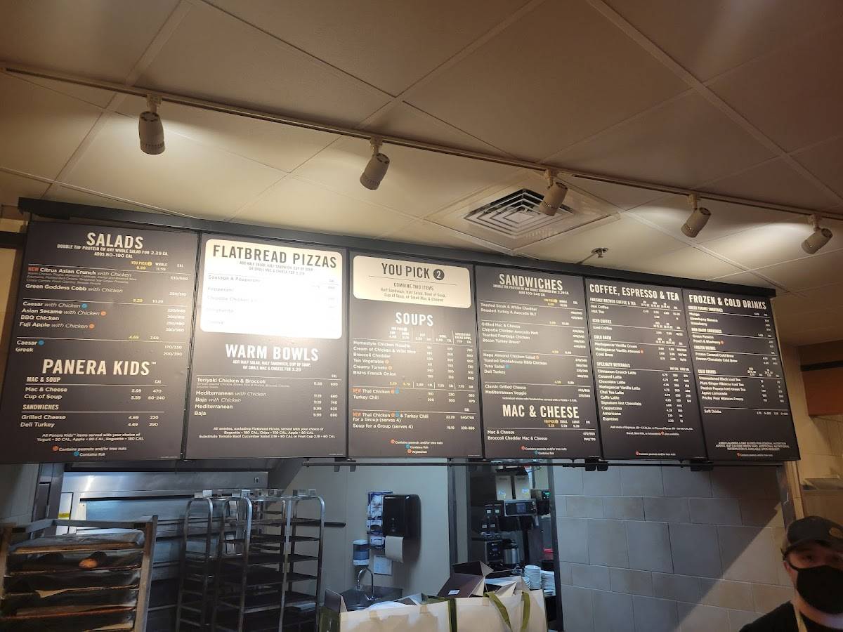 Panera Bread меню