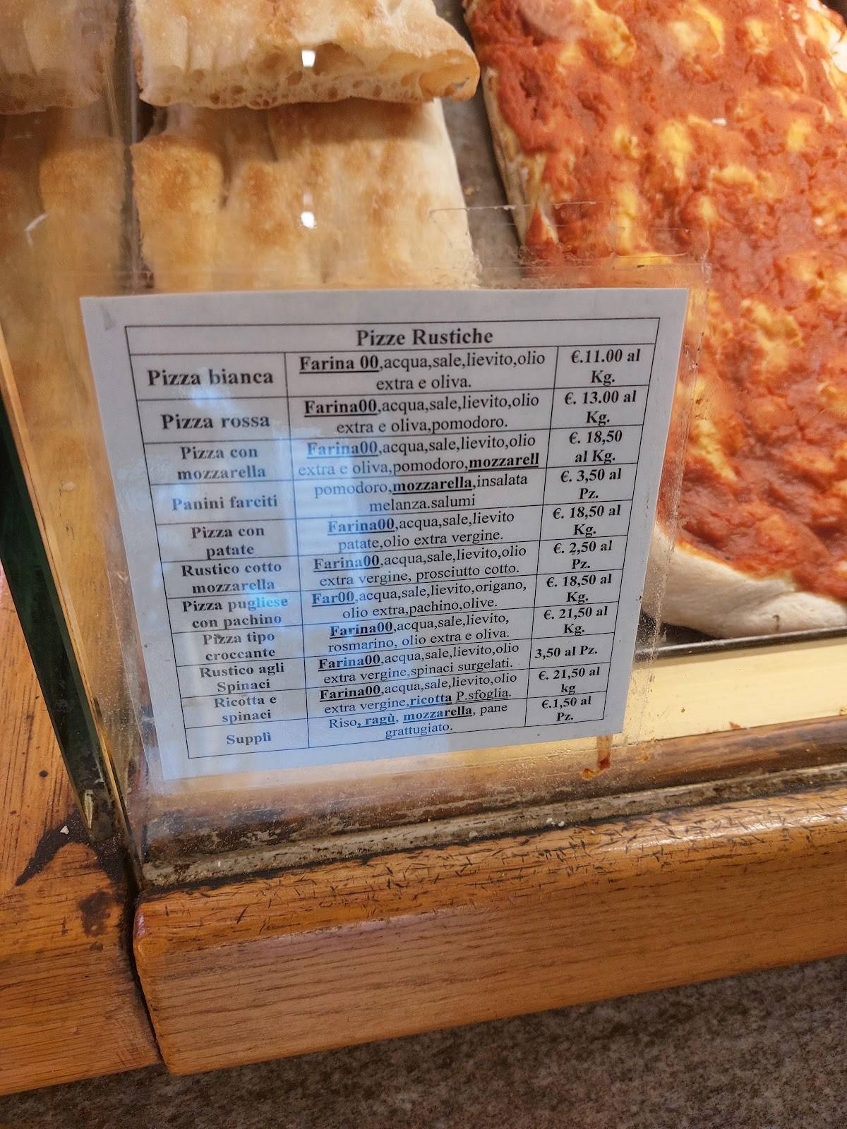 Panificio Biscotteria Roscioni меню