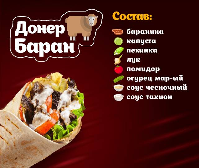 Papa Doner меню