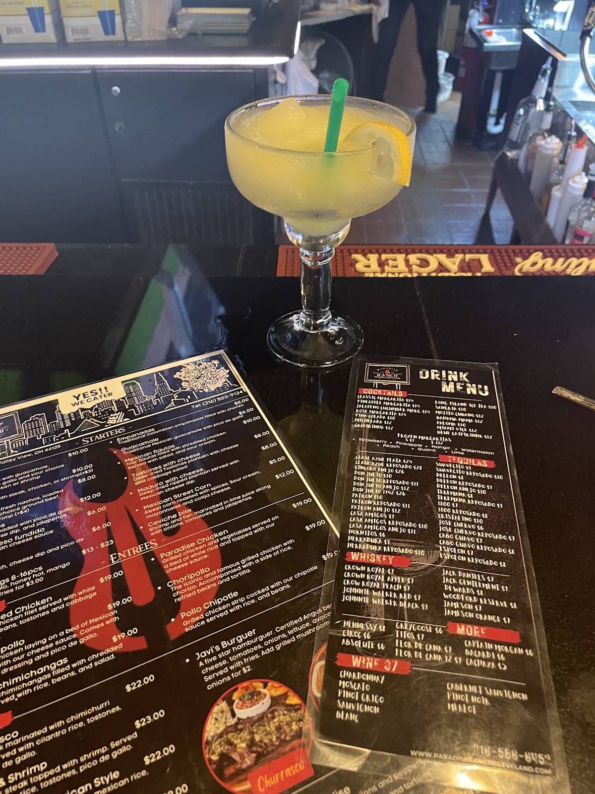 Paradise Ranch Tequila Bar & Grill Mexican меню