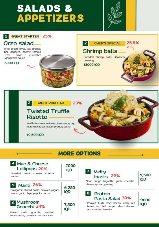 Pasta Pot меню