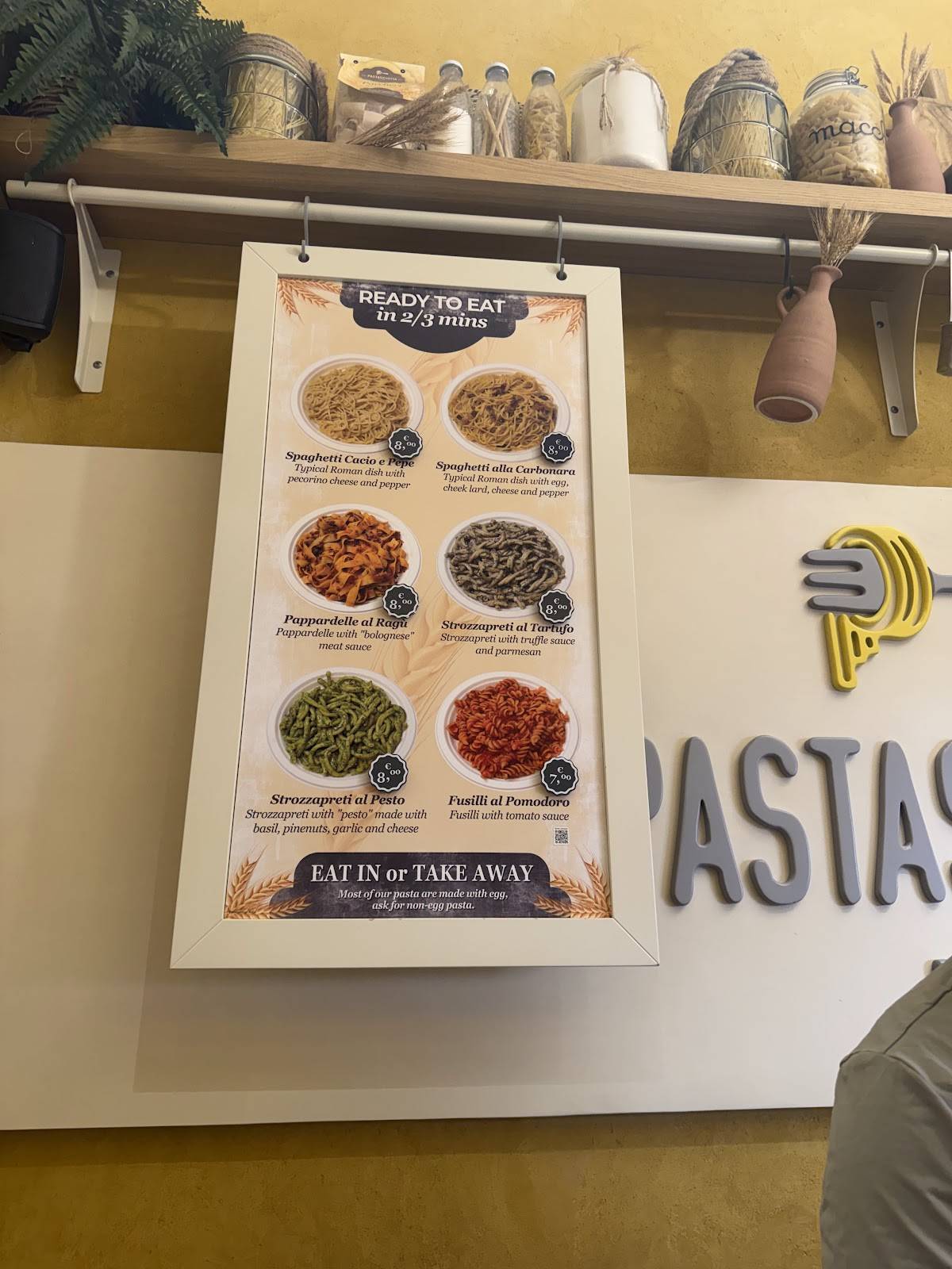 Pastasciutta меню