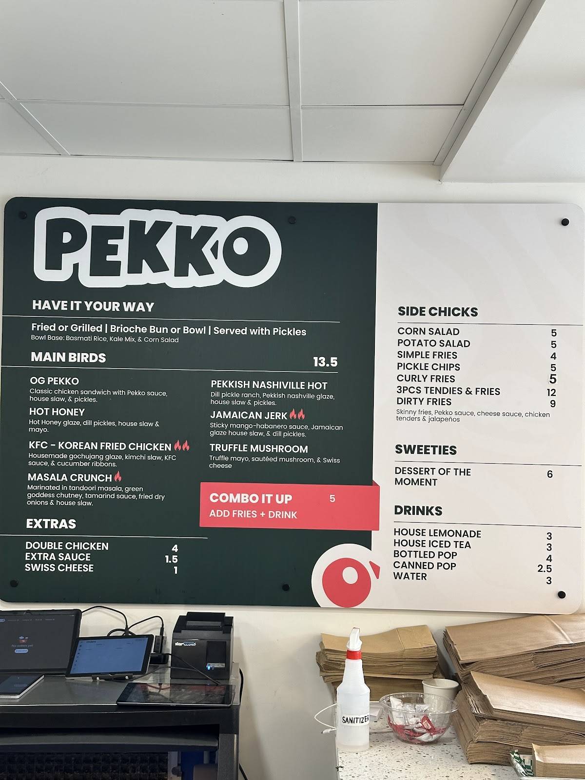 Pekko меню
