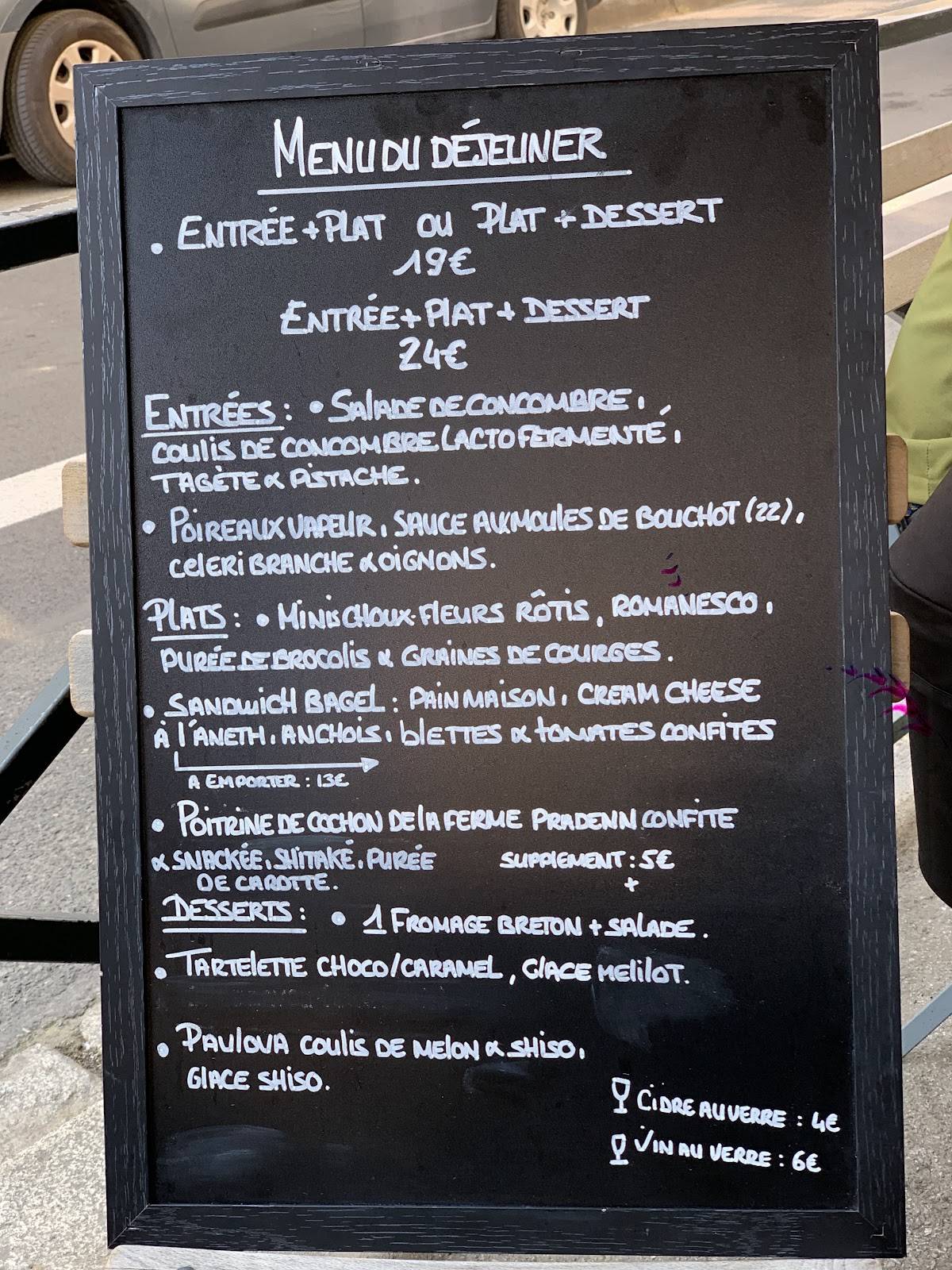 Pénates меню