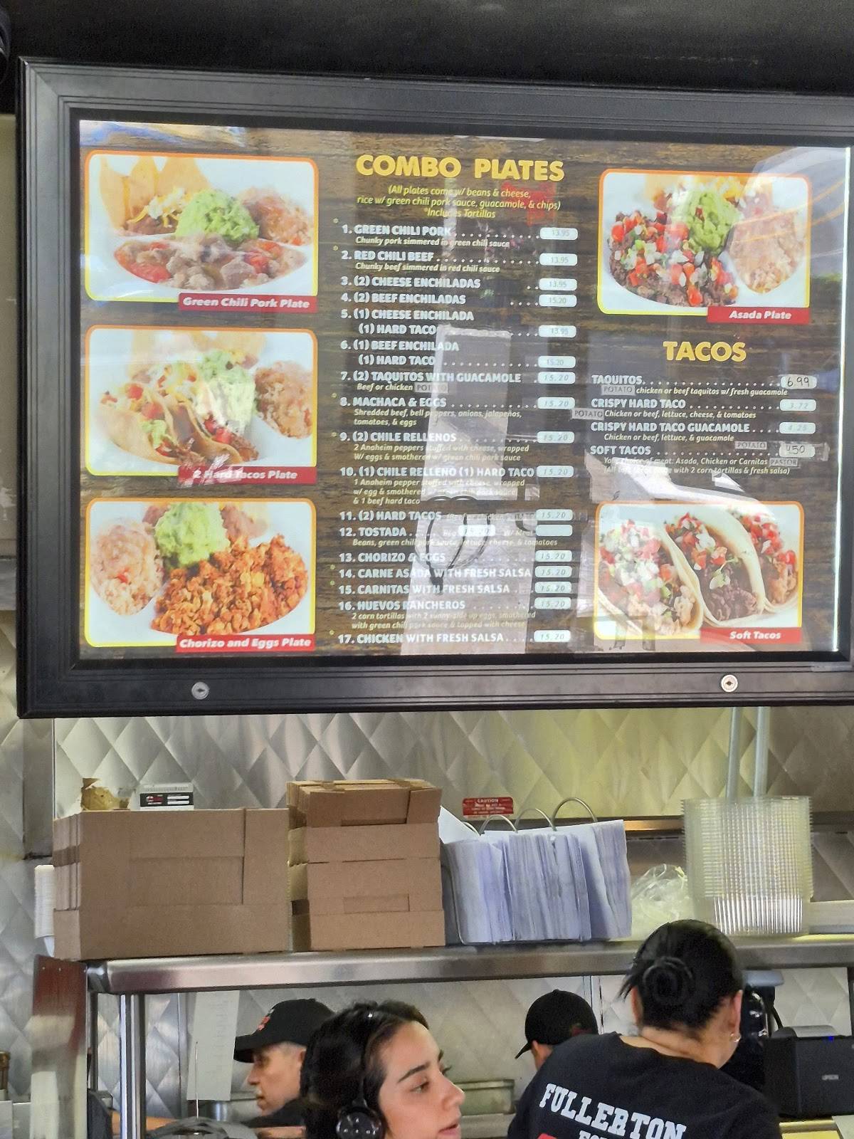 Pepe's Mexican Restaurant Fullerton меню